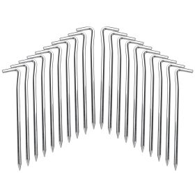 20PC 7inch Secure and stable, 7-shaped ground spikes, a must-have for outdoor tents. High-strength and windproof.